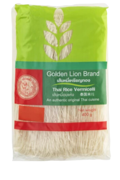 Golden Lıon Thai Rice Vermicelli 400 Gr (Pirinç Şehriyesi)