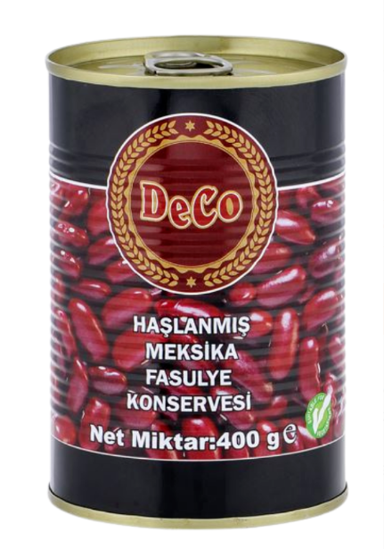 DeCo Haşlanmış Meksika Fasulye Konservesi 400g x24 (Ad: 58₺)