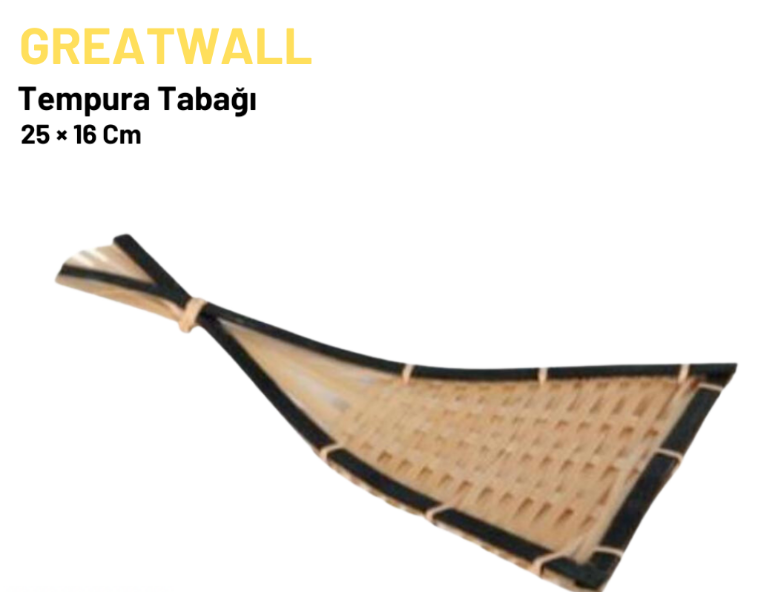 empura Tabağı Bambu 25 x 16 cm