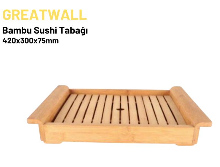 Bambu Sushi Tabağı 42x30x7,5 Cm