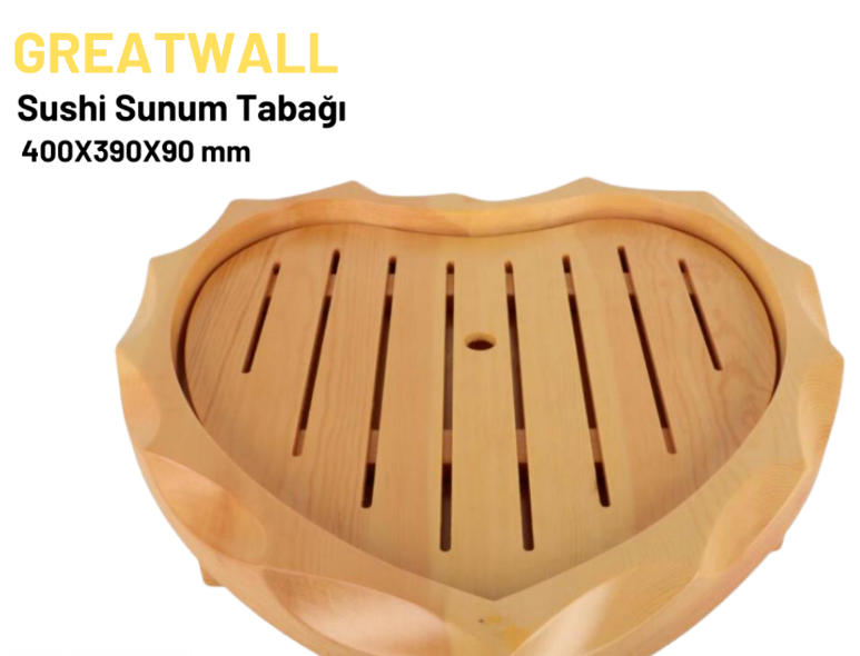 Bambu Sushi Sunum Tabağı 40x39x9 Cm