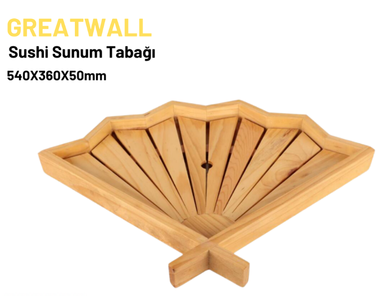 Bambu Sushi Sunum Tabağı 54x36x5 Cm